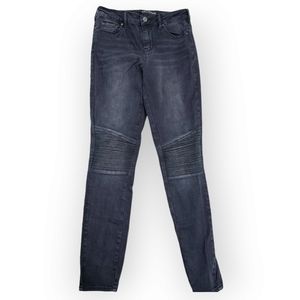 Bullhead Denim - Women's Skinny Black Jeans Pants - Moto High-Rise